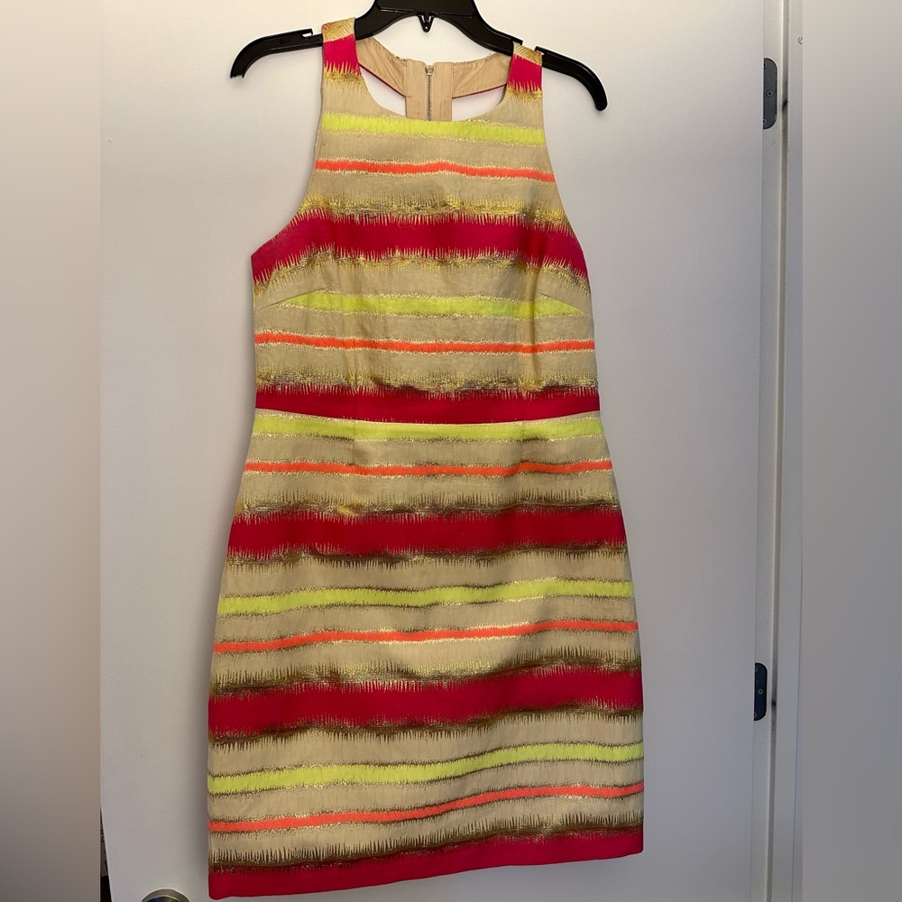 *LIKE NEW* Laundry by Shelli Segal Stripe Cocktail Dress